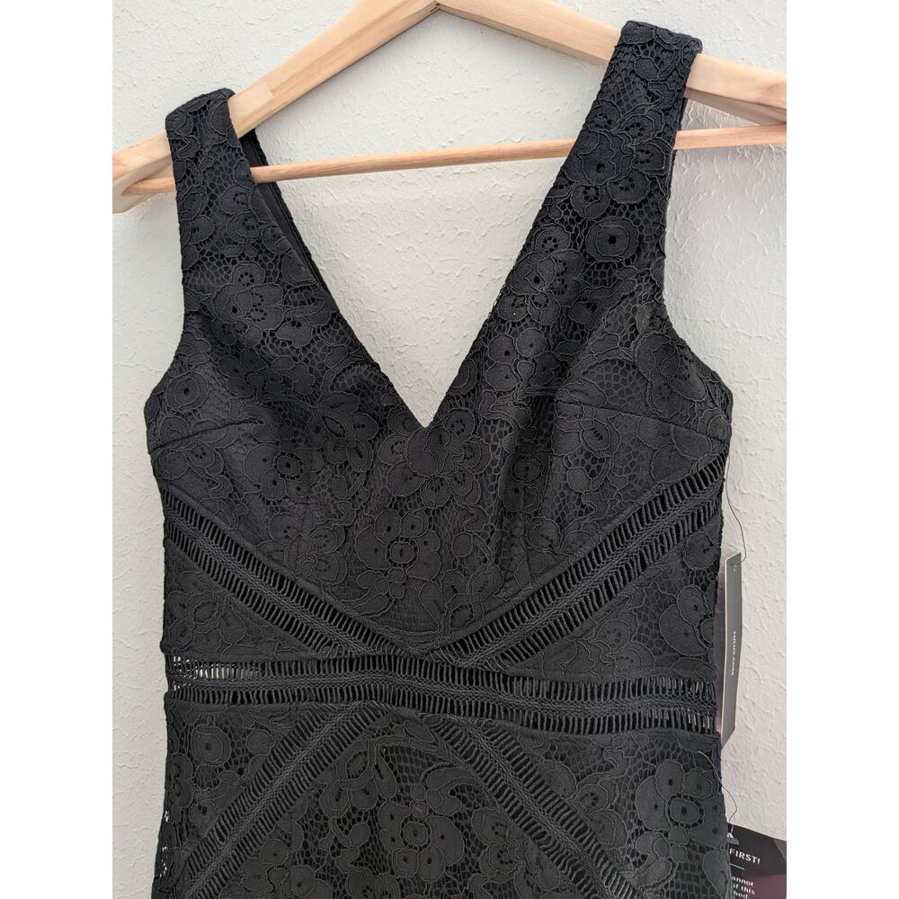 NWT Lulus My Forever Black Lace Sleeveless Maxi Dress Sz Small S Evening Formal - Picture 6 of 11